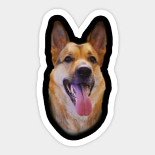 German Shepherd Dog Face Sticker